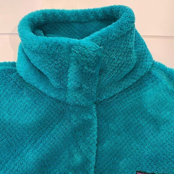 Patagonia Synchilla Snap Neck Fleece Pullover Green women’s  size Small - Picture 4 of 5
